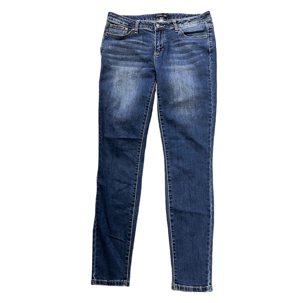 prAna Women's Skinny Jeans Size 8/29 Blue Stretch Mid Rise Slim Denim Pants
